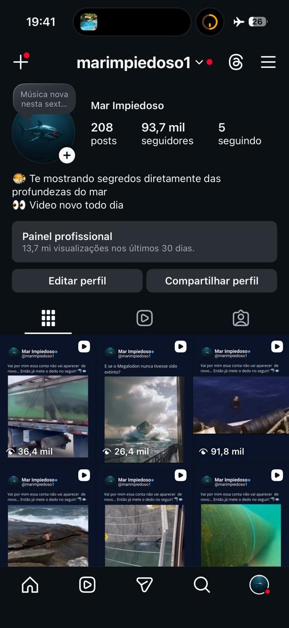 Instagram de Momentos Aterrorizantes no Mar 2 Instagram de Momentos Aterrorizantes no Mar