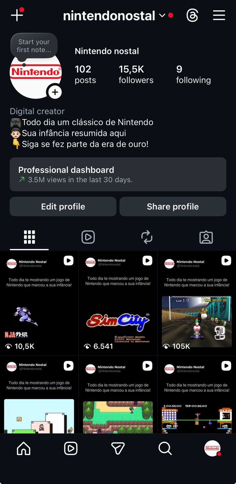 Perfil de Jogos Nostálgicos