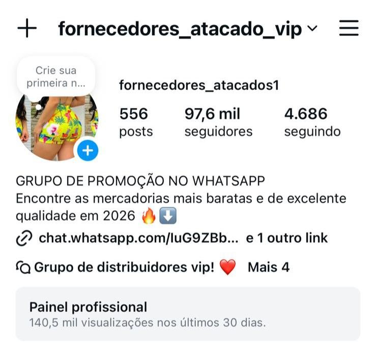 Instagram de Roupas a Venda