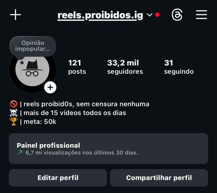 Instagram de Conteúdos Polêmicos 1 Instagram de Conteúdos Polêmicos