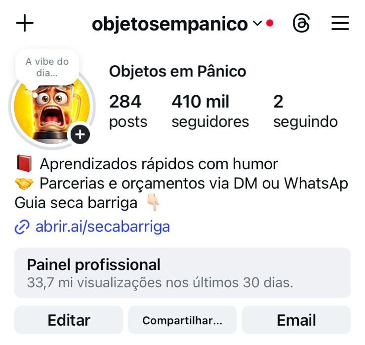 Instagram de Objetos Falantes 1 Instagram de Objetos Falantes
