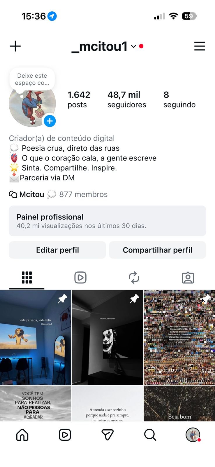 Insta de Frases a Venda