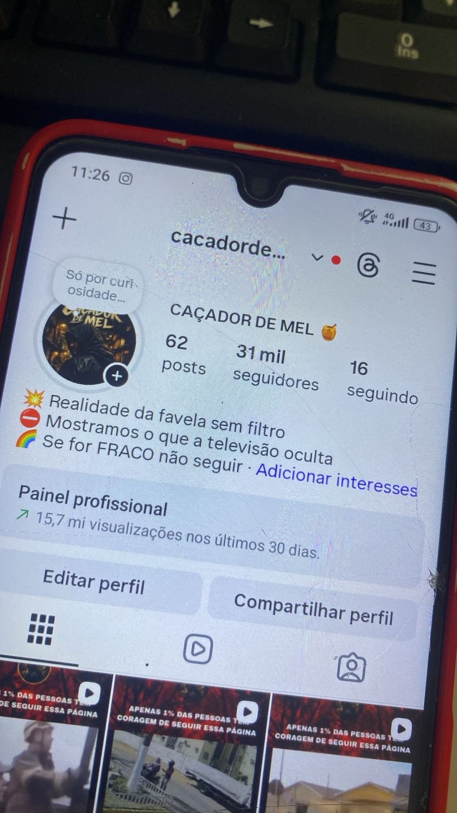 Conta do Instagram a Venda - Perfil de Cortes