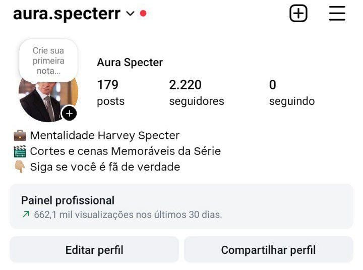 Instagram de Cortes de Harvey Specter
