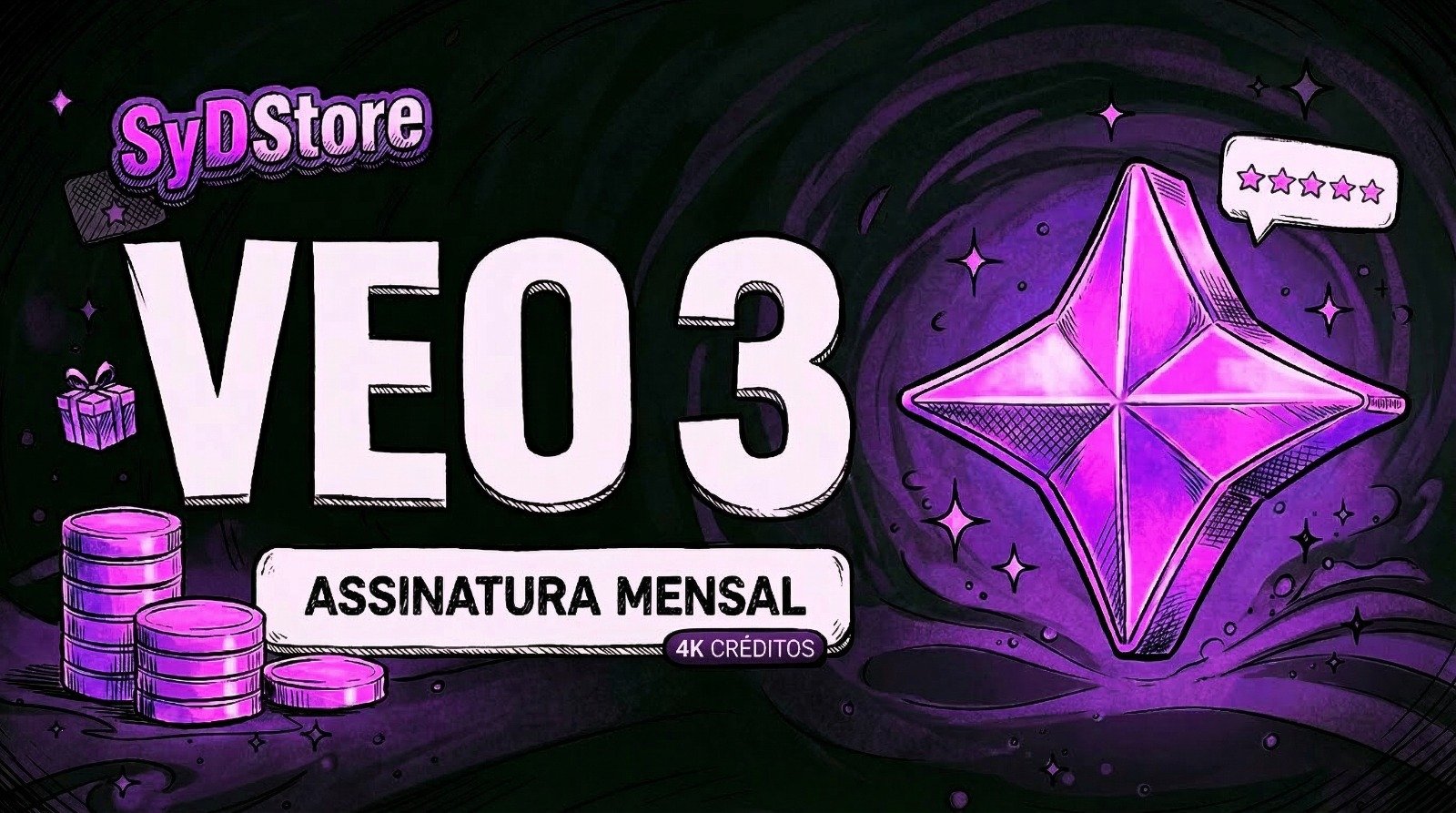 Veo3 AI - Assinatura Mensal