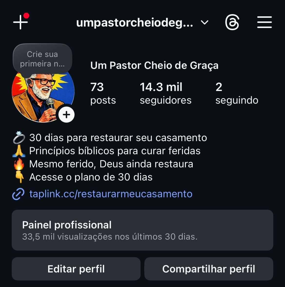 Instagram de Cortes Gospel
