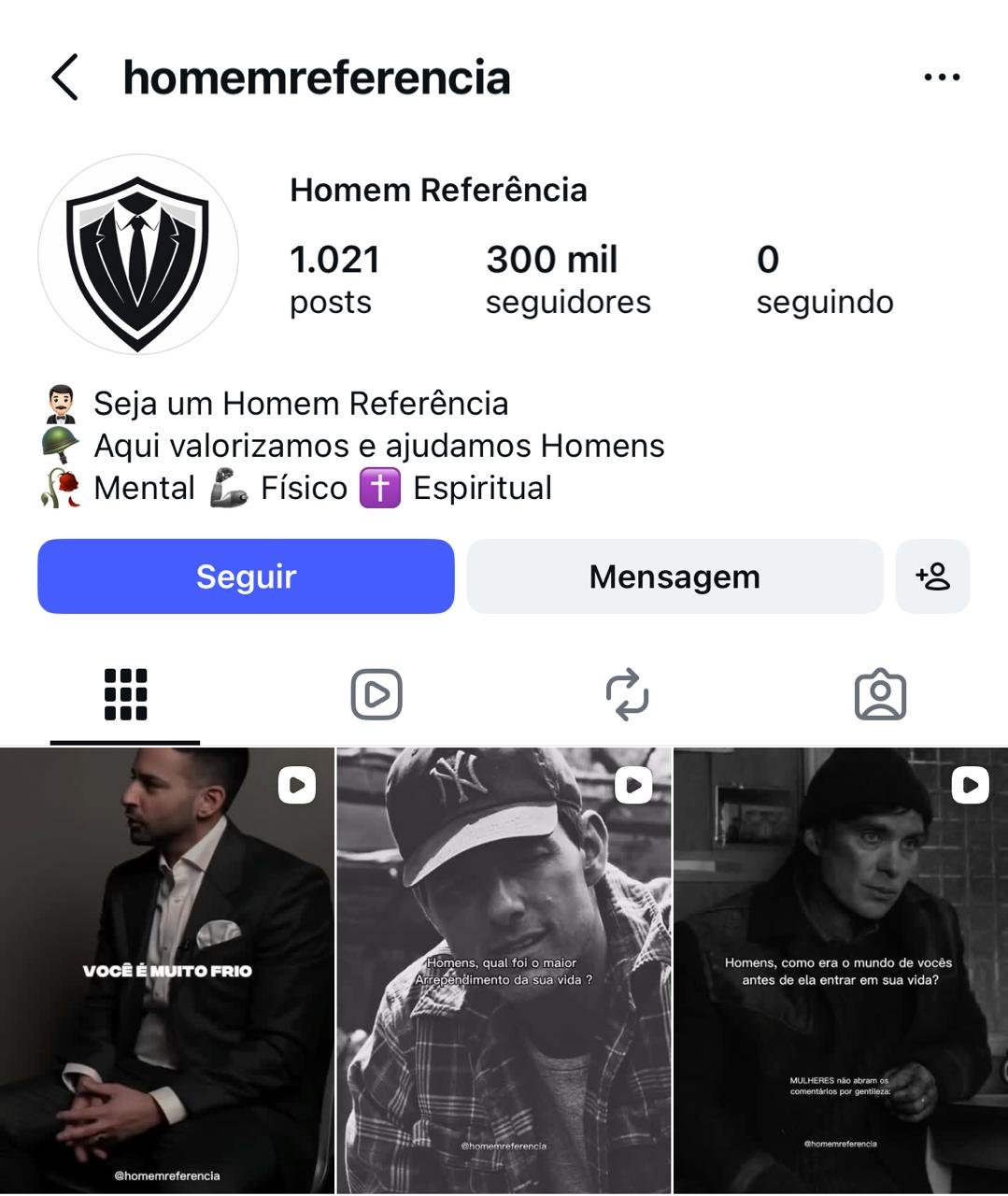 Instagram de Motivação com 300k 1 Instagram de Motivação com 300k