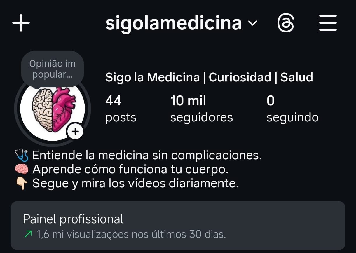Instagram de Medicina a Venda 2 Instagram de Medicina a Venda