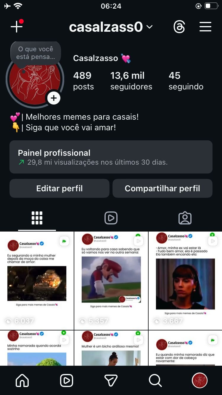 Perfil no Instagram de Casais 1 Perfil no Instagram de Casais