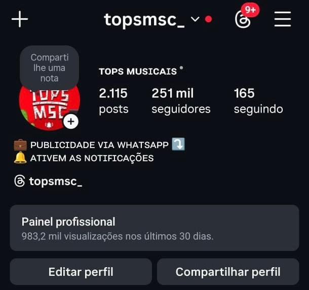 Instagram de Música a Venda 1 Instagram de Música a Venda