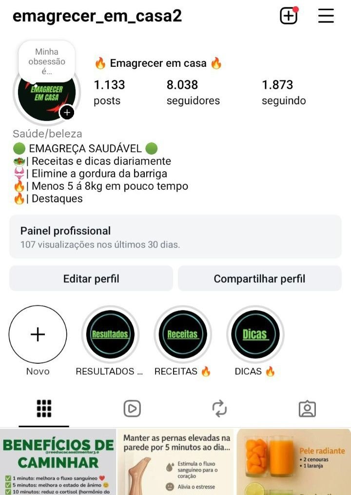 Instagram de Emagrecimento 2 Instagram de Emagrecimento