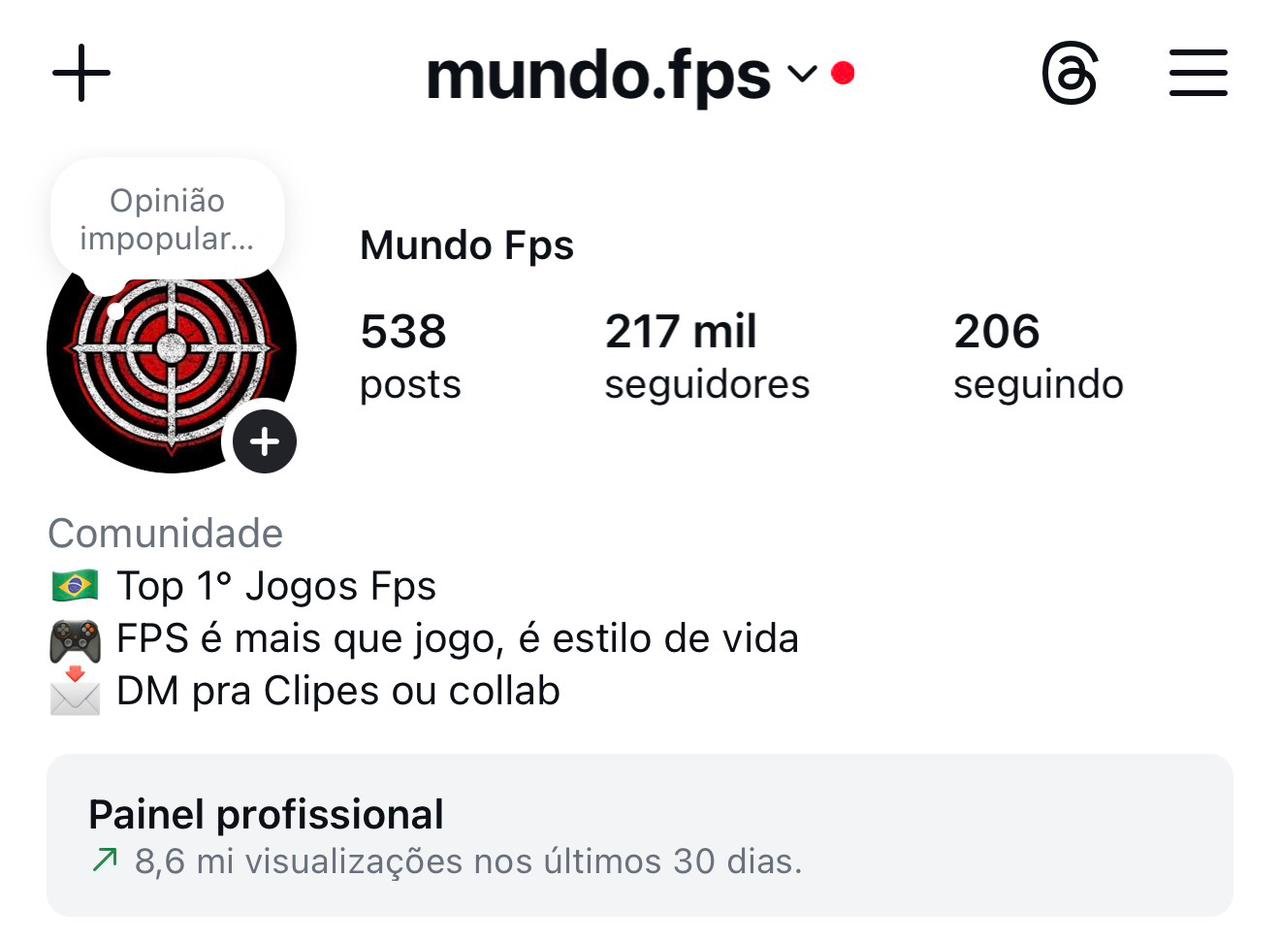 Instagram de Games (Muito Raro) 2 Instagram de Games (Muito Raro)