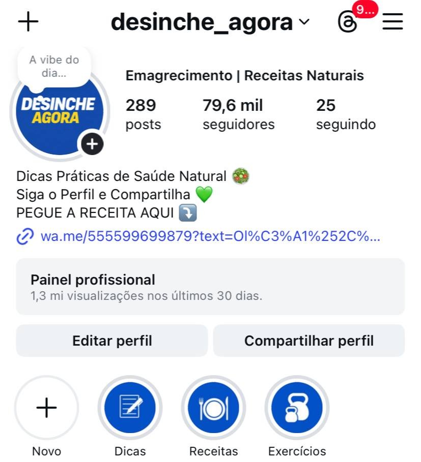 Perfil de Emagrecimento Engajado e Crescendo todo Dia 1 Perfil de Emagrecimento Engajado e Crescendo todo Dia