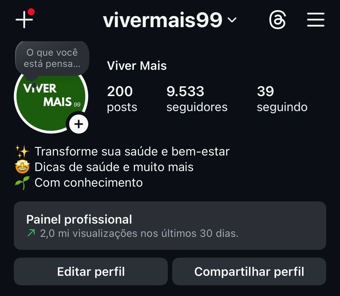 Conta do Instagram de Emagrecimento e Dicas 1 Conta do Instagram de Emagrecimento e Dicas