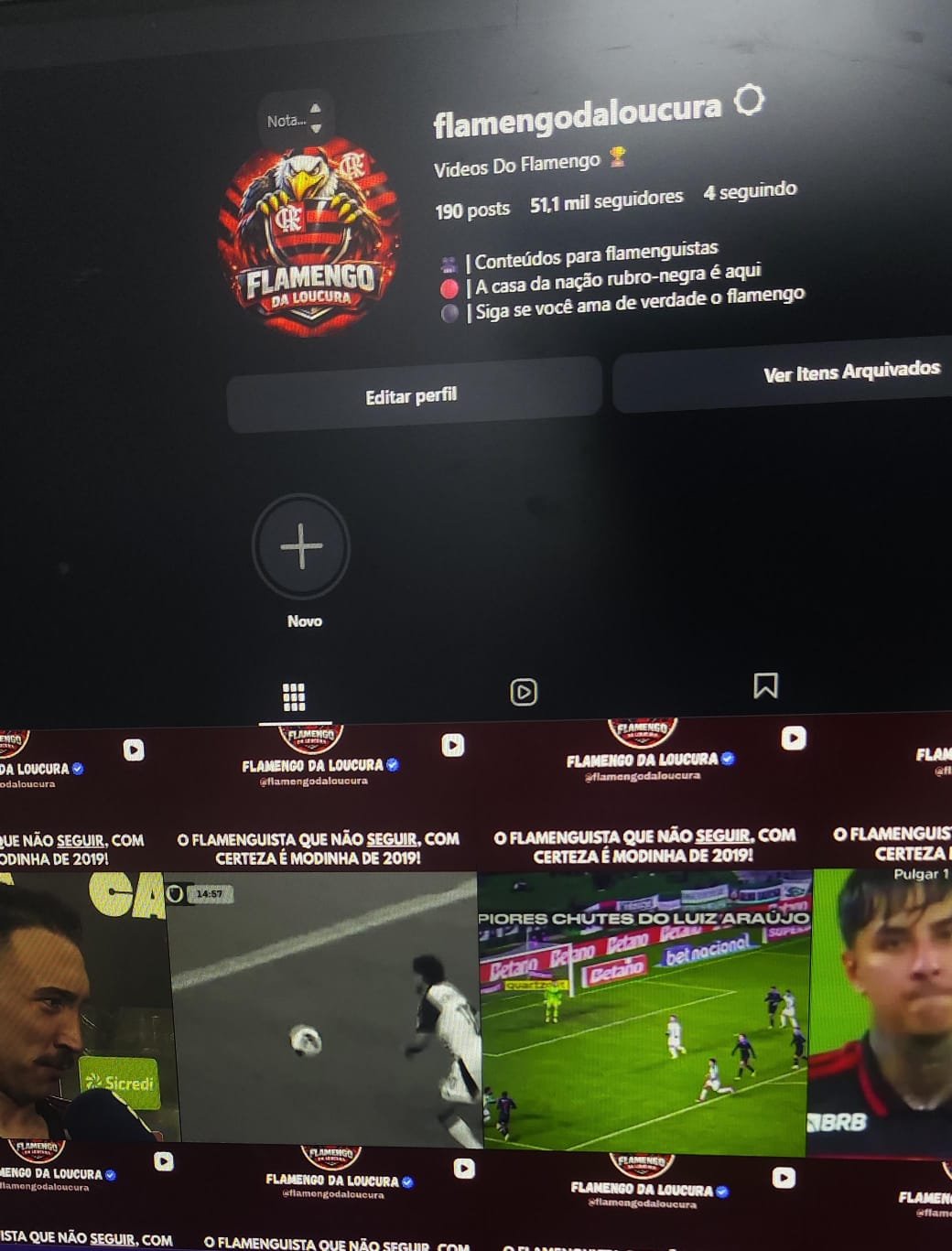 Instagram de FC do Flamengo 2 Instagram de FC do Flamengo