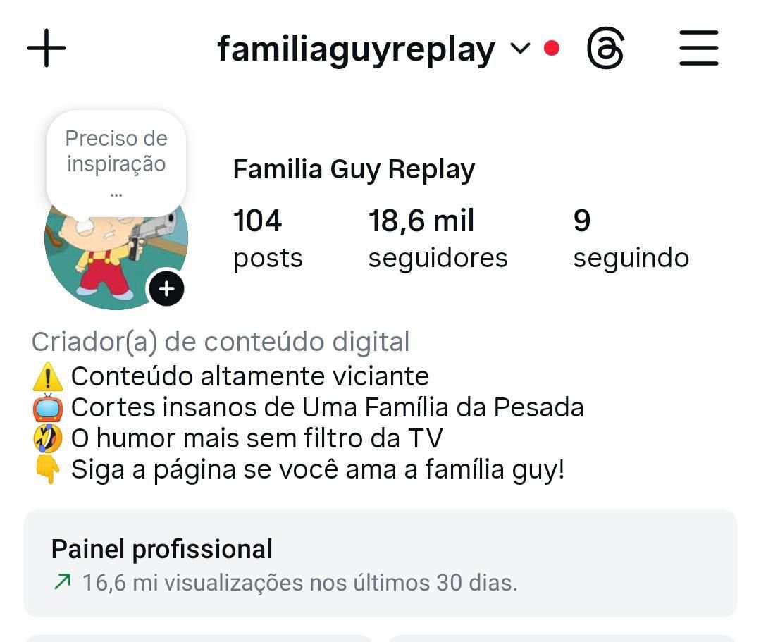 Instagram de Desenhos Animados 2 Instagram de Desenhos Animados