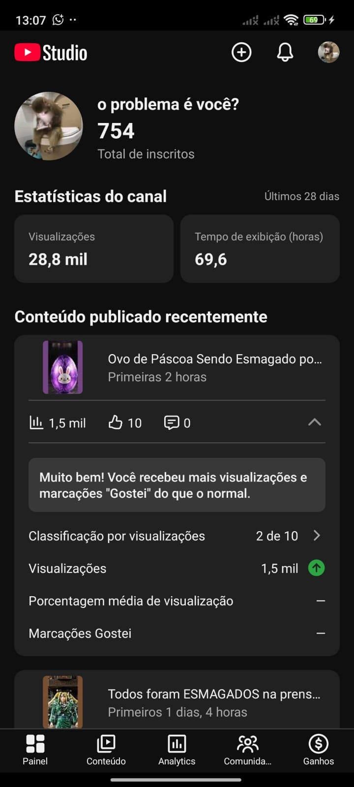 Canal do YouTube a Venda