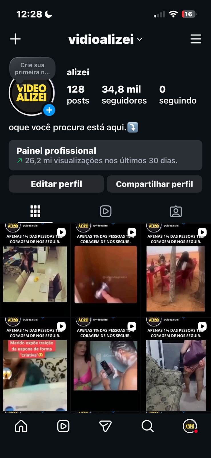 Perfil do Instagram Nicho Hot 1 Perfil do Instagram Nicho Hot