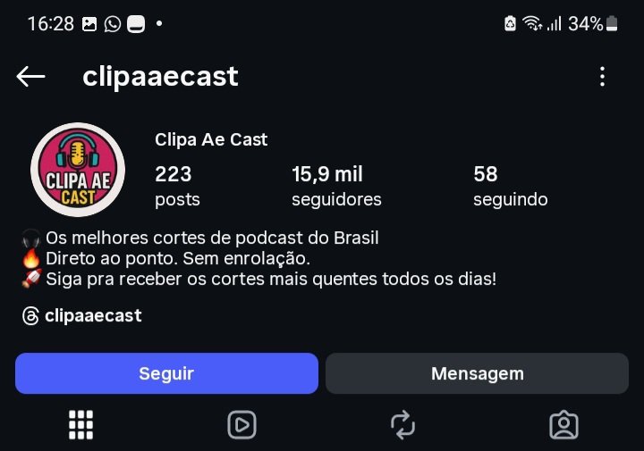 Conta do Instagram no Nicho de Podcasts