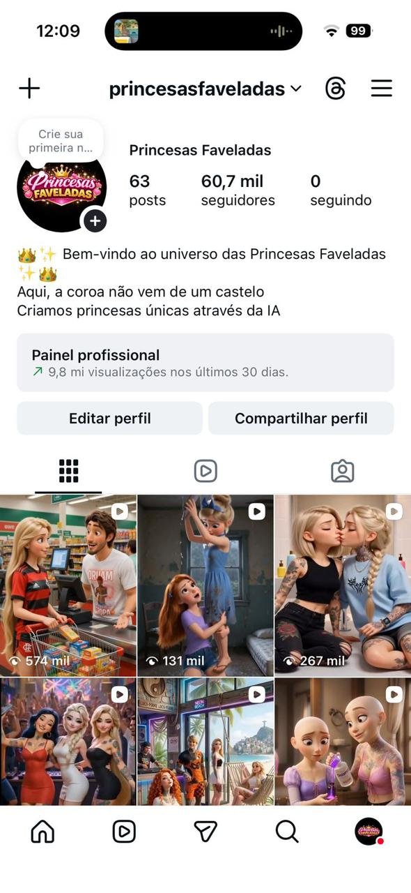 Perfil de Memes com IA