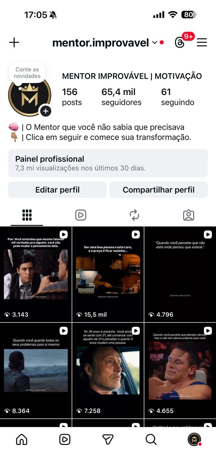 Instagram no Nicho de Motivação