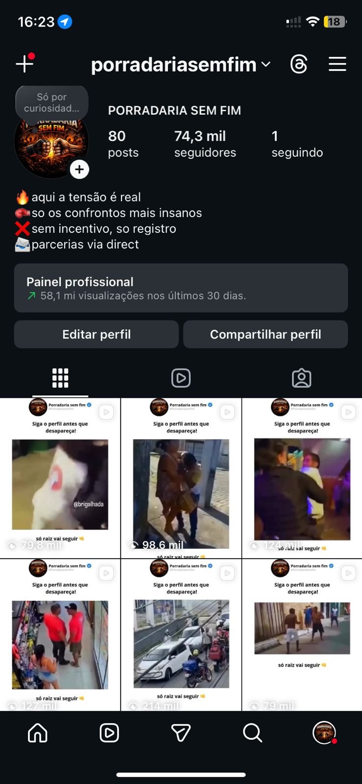 Instagram de Cortes de Brigas