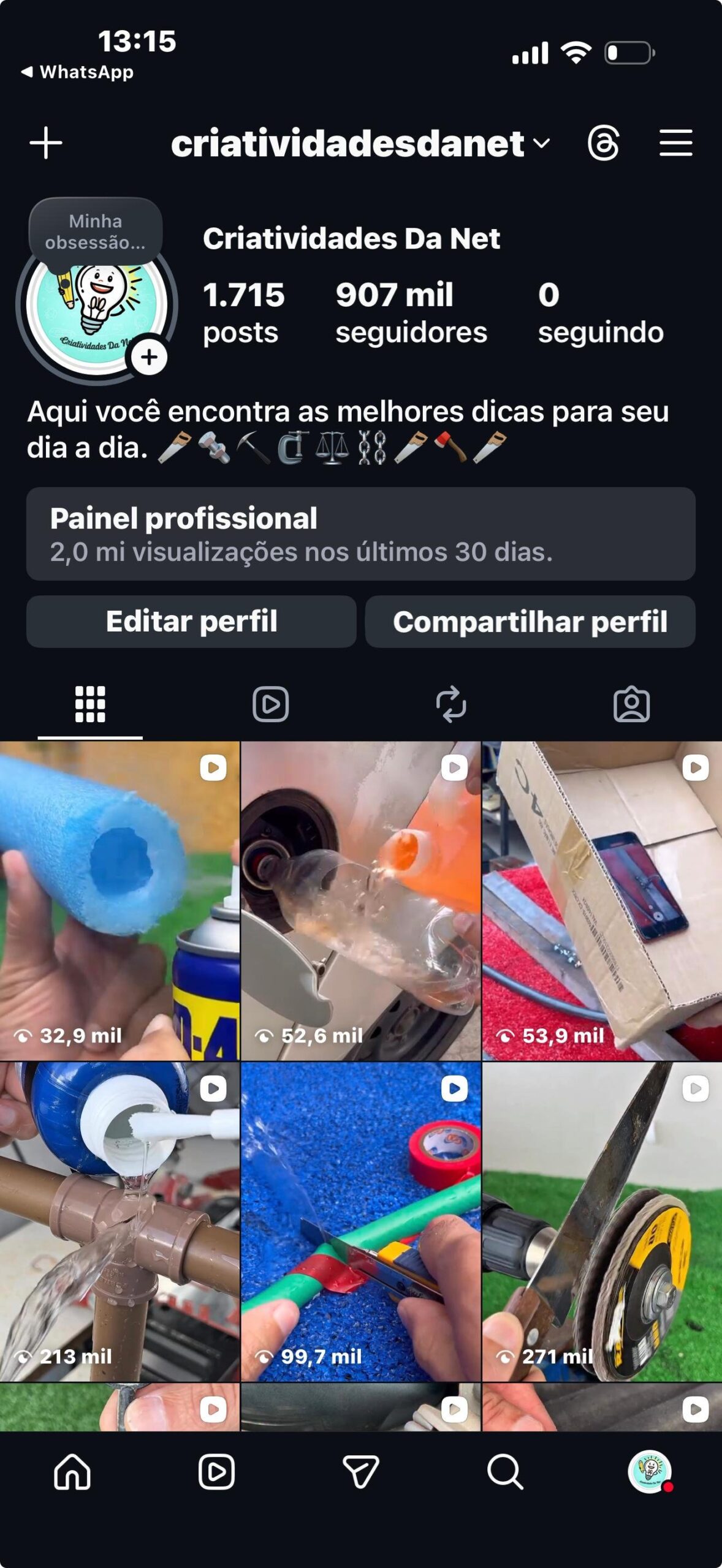 Perfil do Instagram de 900k a Venda 1 Perfil do Instagram de 900k a Venda