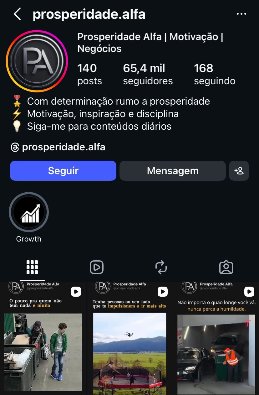 Perfil no Instagram de Motivação Muito Engajado 1 Perfil no Instagram de Motivação Muito Engajado