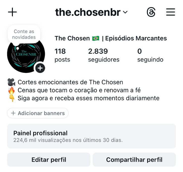 Instagram Religioso a venda