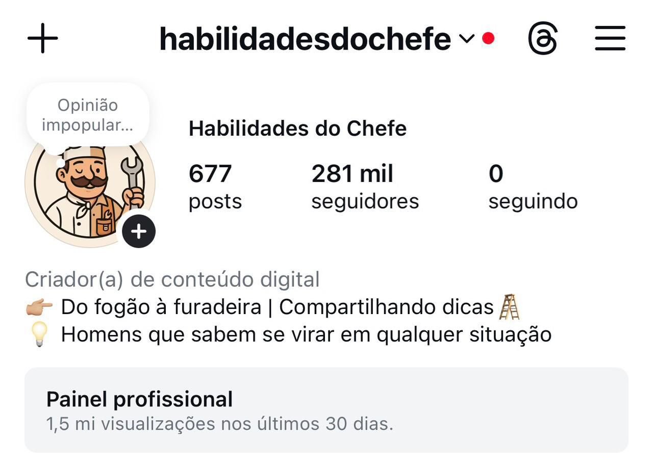 Instagram de Dicas na Cozinha e NO Dia a Dia