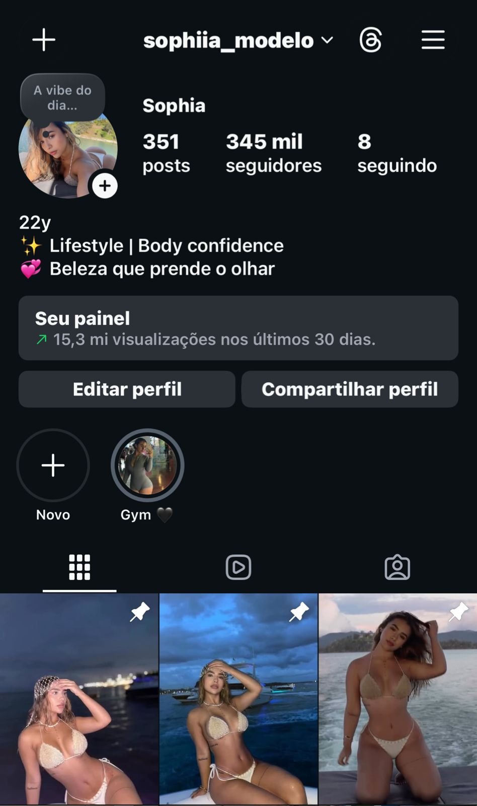 Instagram de Musa/Hot a venda