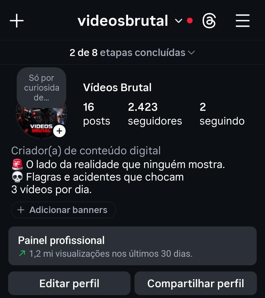 Instagram de Videos Sensiveis