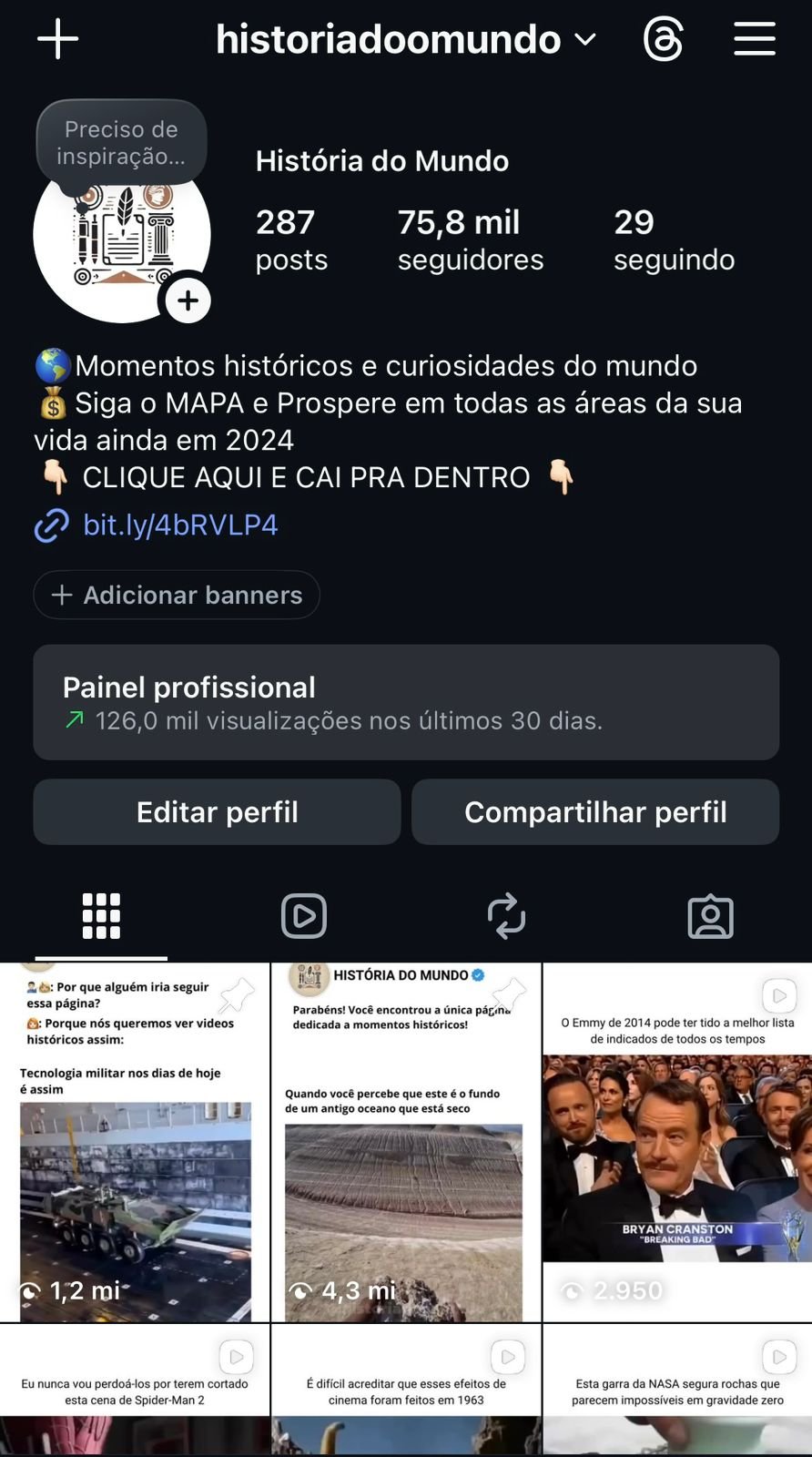 Perfil de Curiosidades