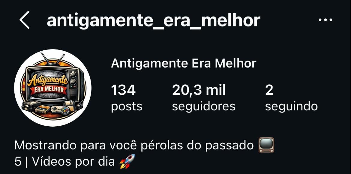 Perfil de Nostalgia e Cortes Antigos 2 Perfil de Nostalgia e Cortes Antigos