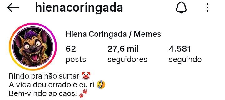 Perfil de Memes a venda