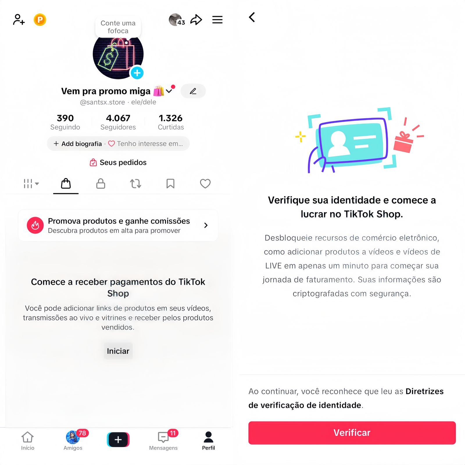Perfil de Achadinhos do Tiktok a Venda 1 Perfil de Achadinhos do Tiktok a Venda