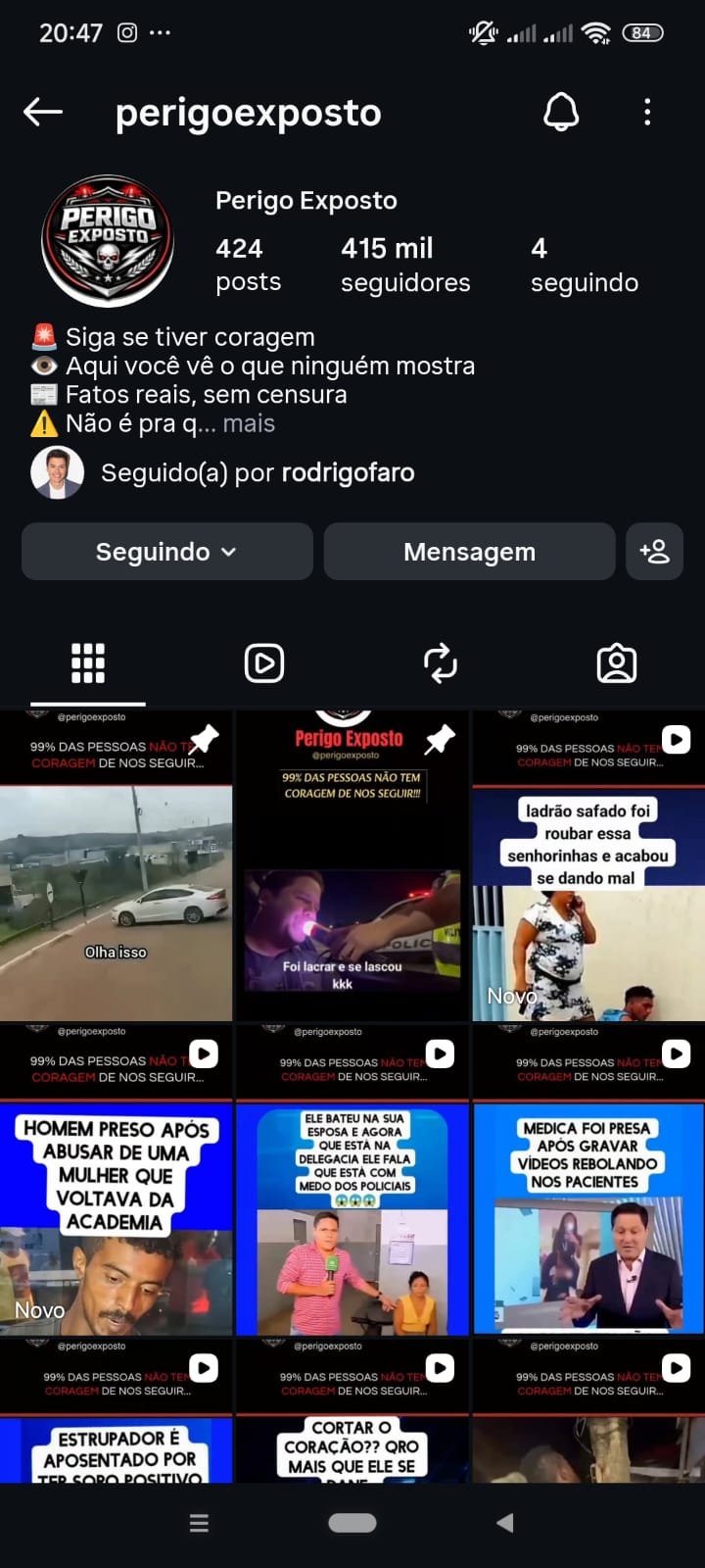 Conta de 400k Nicho Sensível 1 Conta de 400k Nicho Sensível