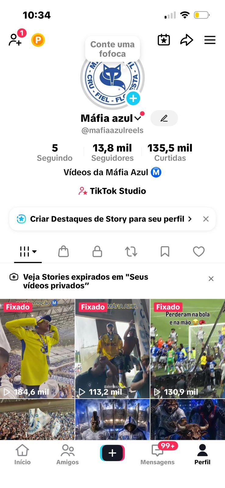 Perfil no Tiktok a venda 1 Perfil no Tiktok a venda