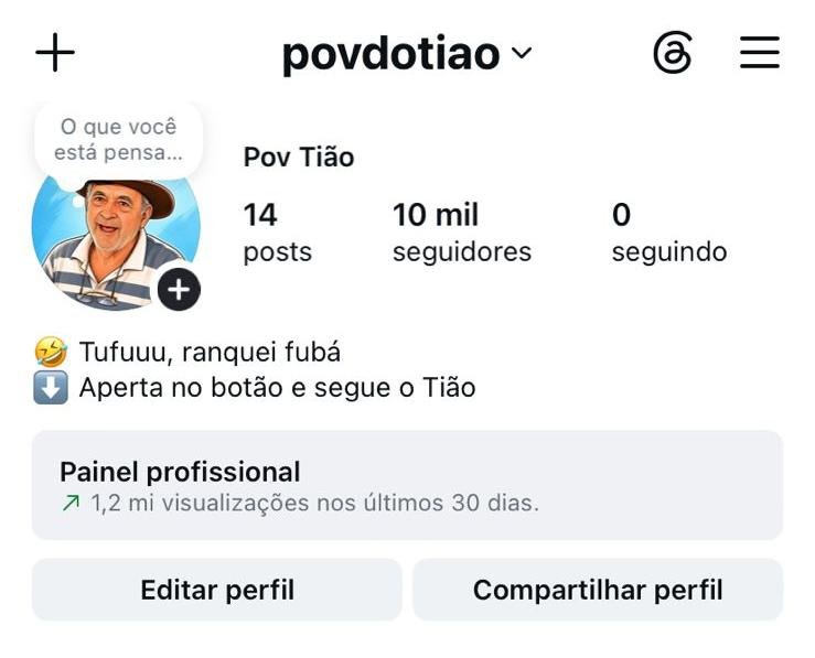 Perfil do Instagram de Fã Club 2 Perfil do Instagram de Fã Club