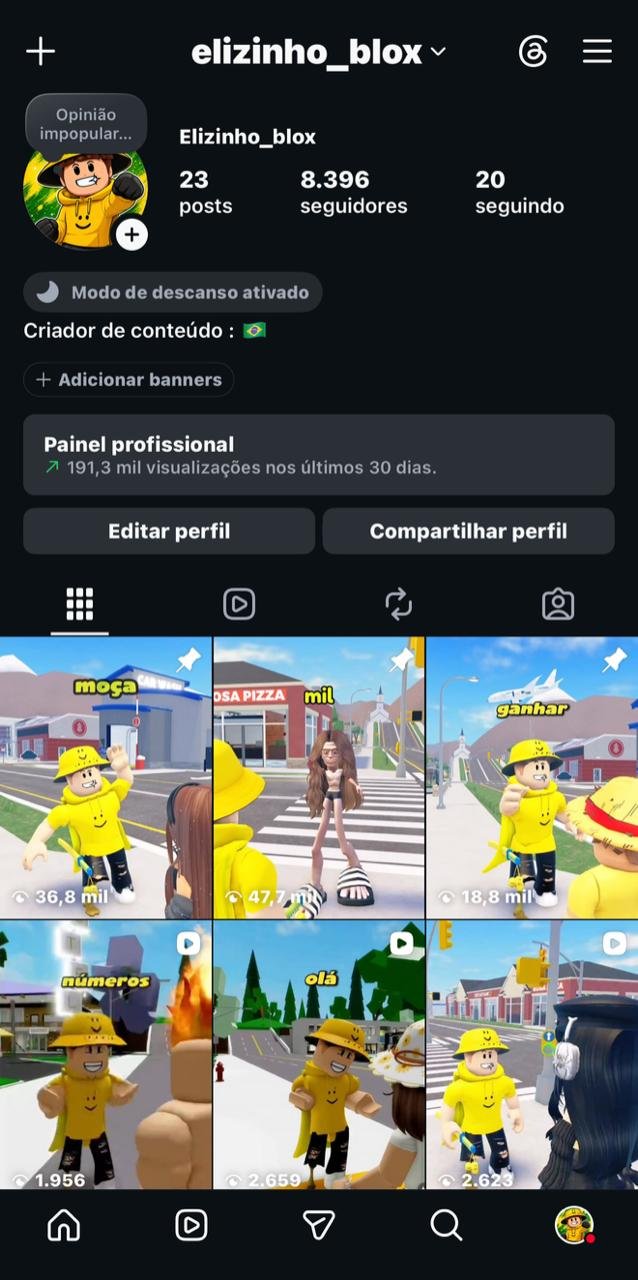 Instagram de Roblox a venda 1 Instagram de Roblox a venda
