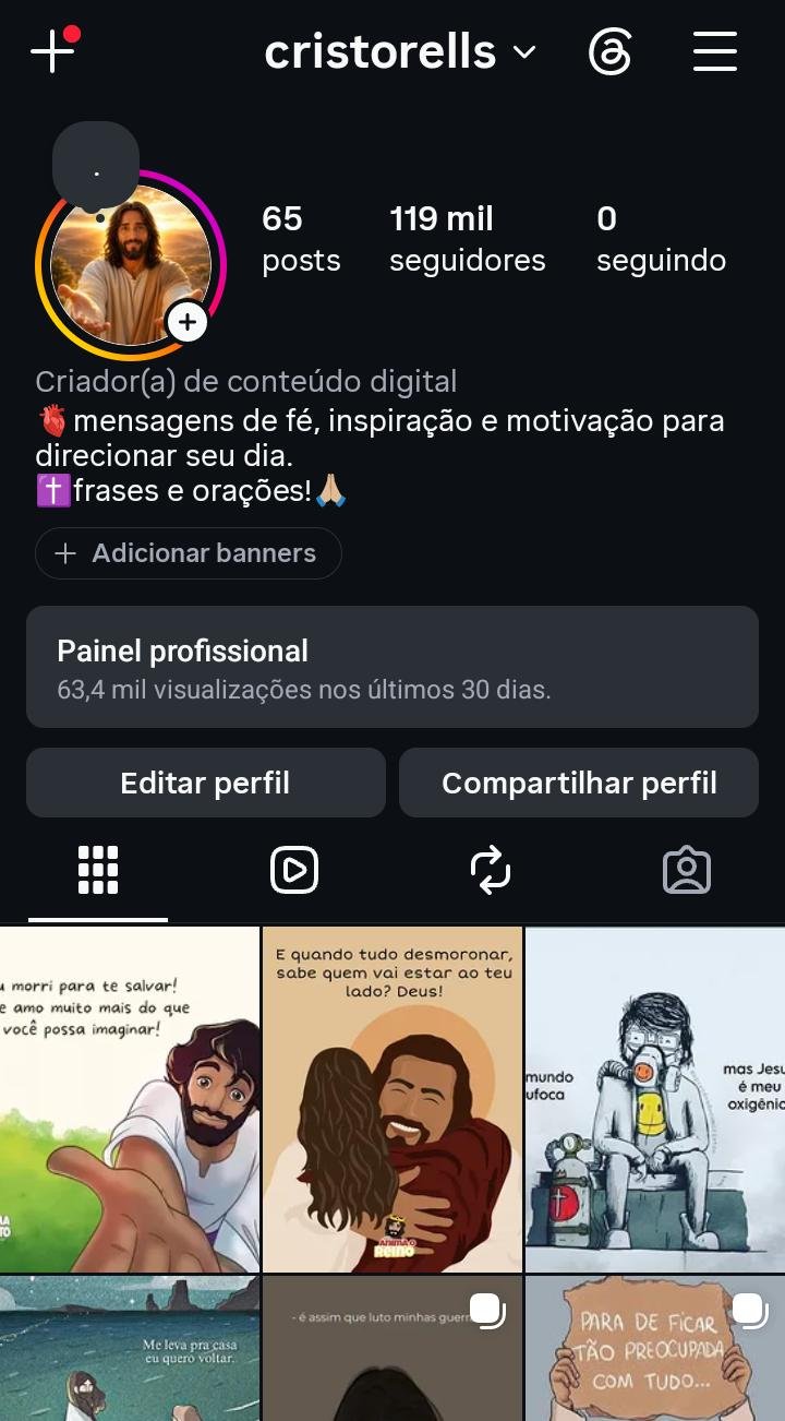 Instagram Cristão de 100k em Promoção 2 Instagram Cristão de 100k em Promoção