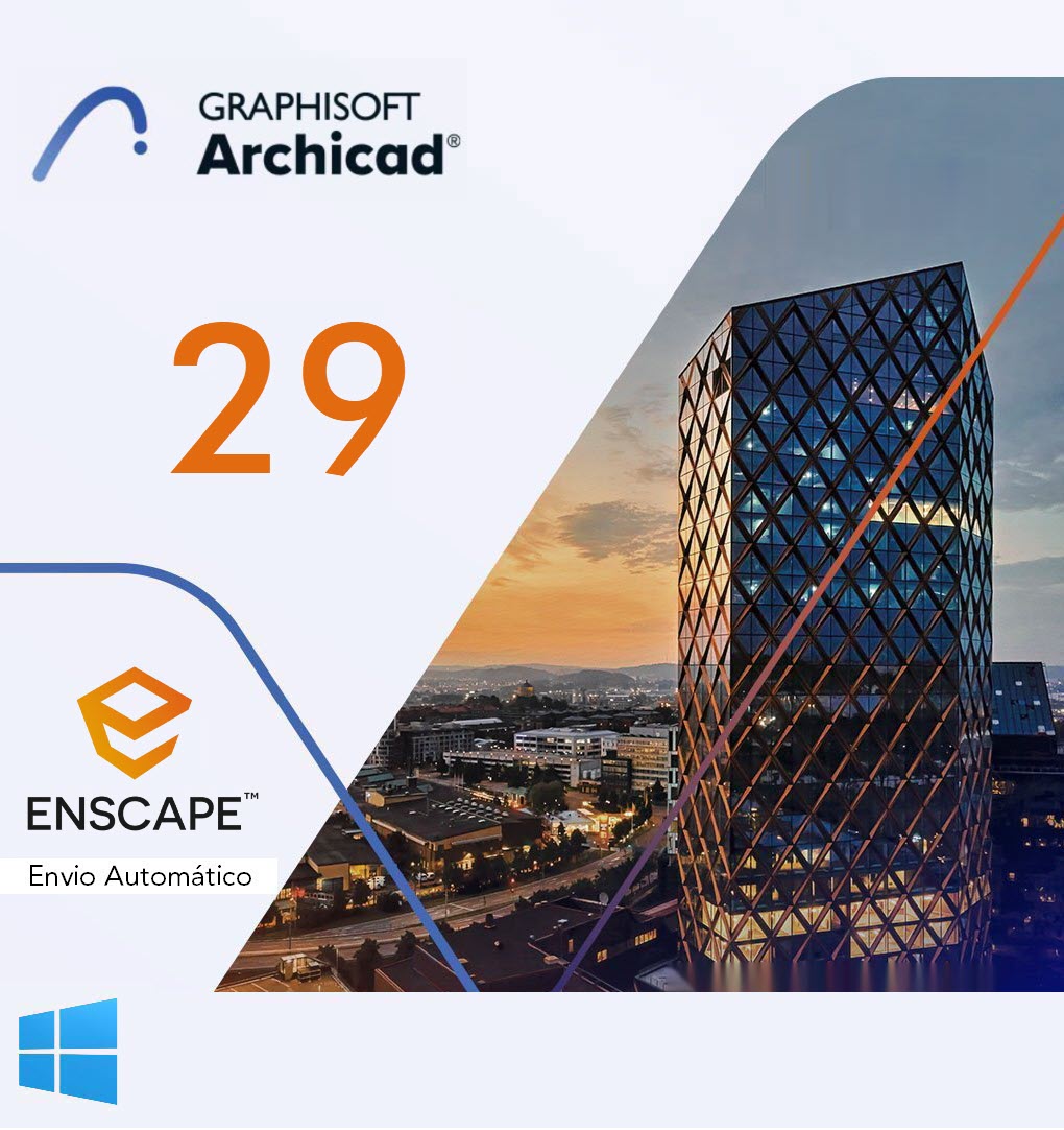 Archicad 29 PT-BR + Enscape 3d 4.18 - Versão Nova