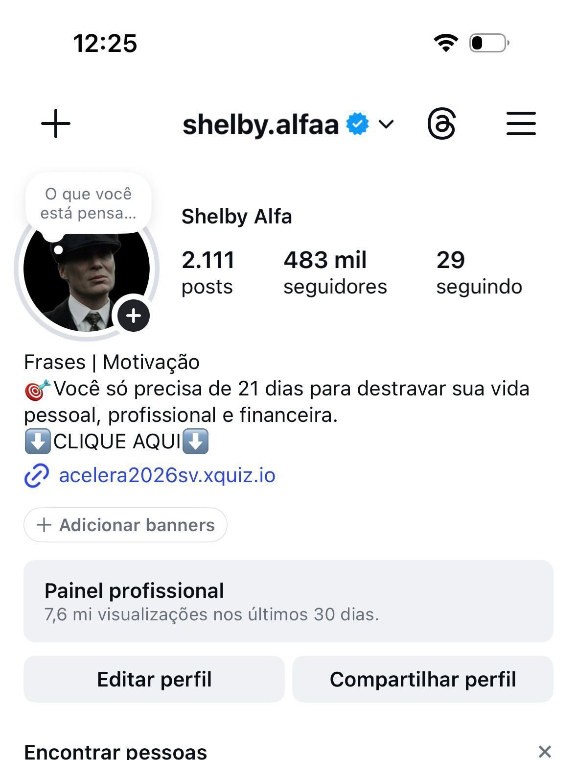 Instagram de Motivação de 480k 1 Instagram de Motivação de 480k