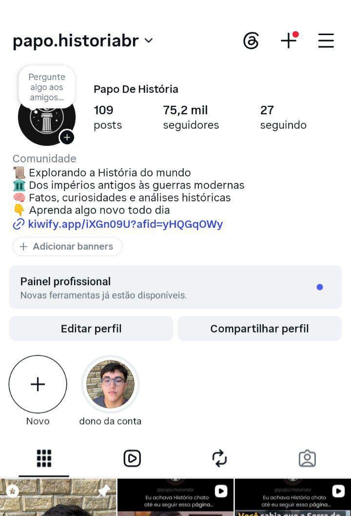 Perfil do Instagram de Histórias 2 Perfil do Instagram de Histórias