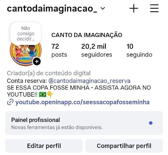 Conta do Instagram de Entretenimento Infantil 2 Conta do Instagram de Entretenimento Infantil