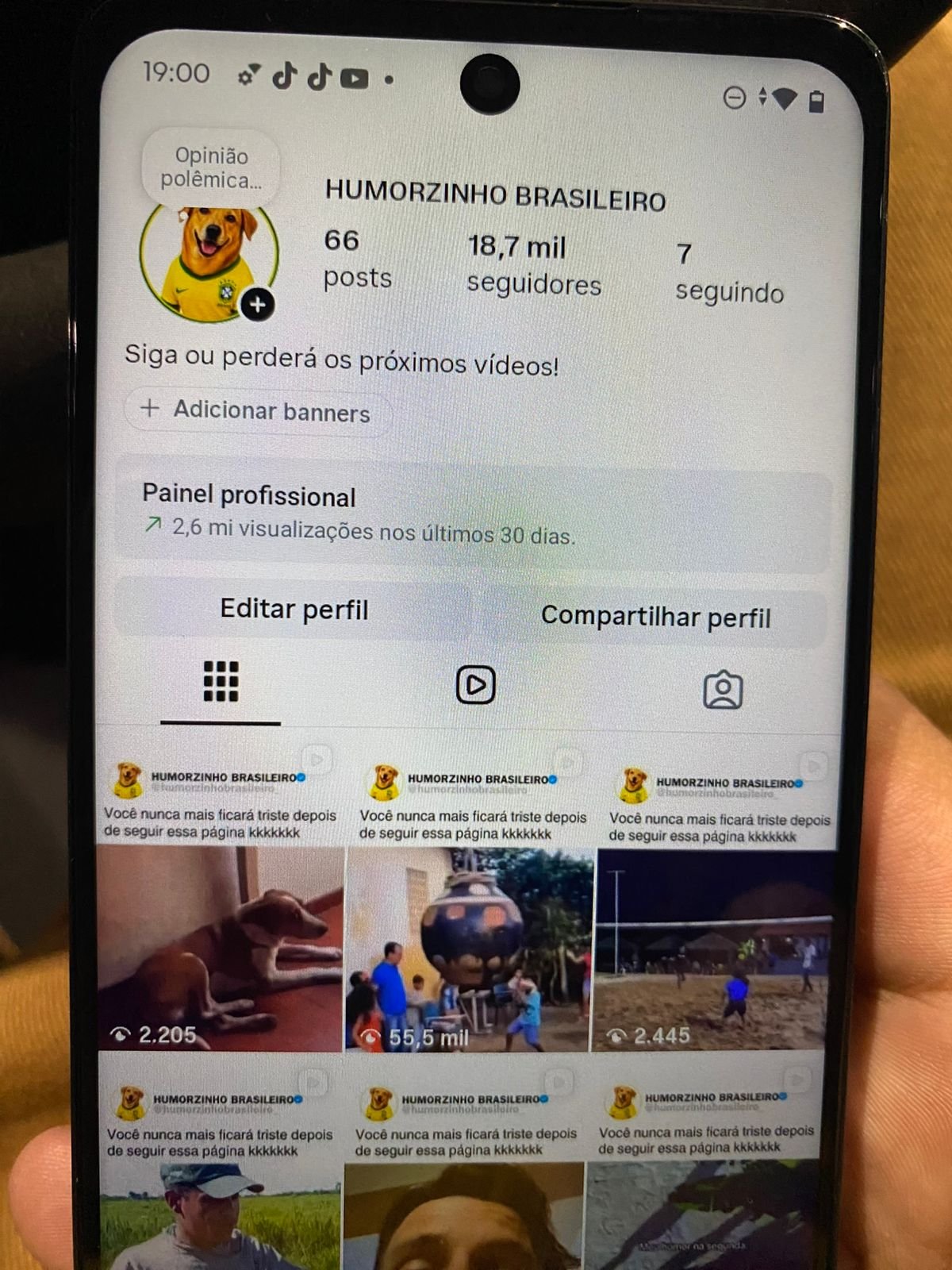 Perfil no Instagram de Memes 2 Perfil no Instagram de Memes