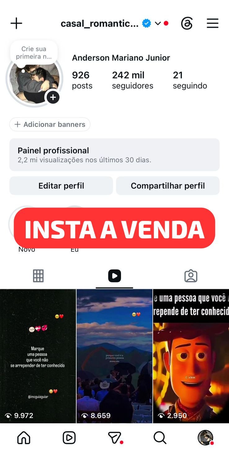Perfil do Instagram de Nicho Romântico/Casais 1 Perfil do Instagram de Nicho Romântico/Casais