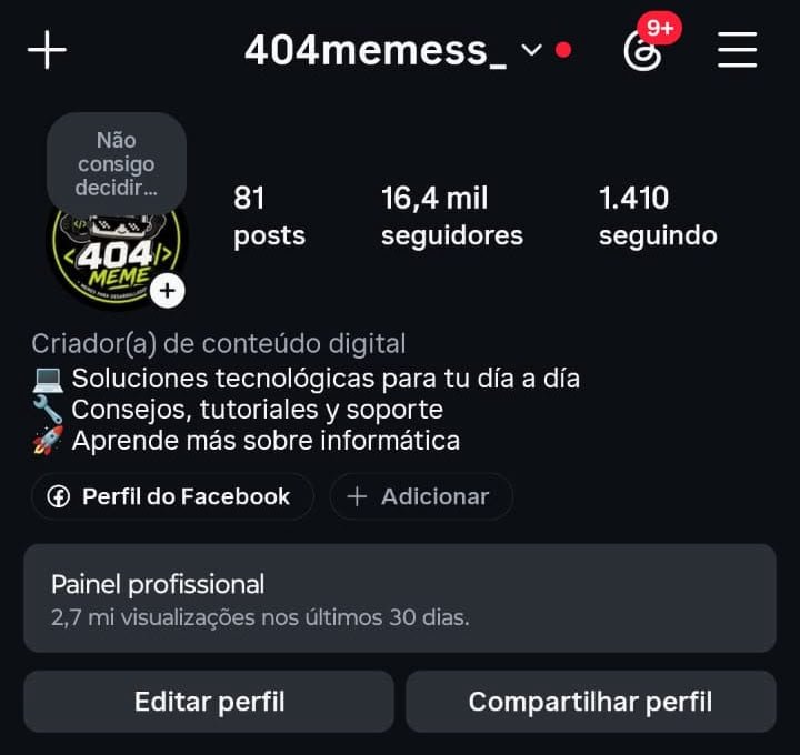 Perfil do Instagram de Publico Espanhol