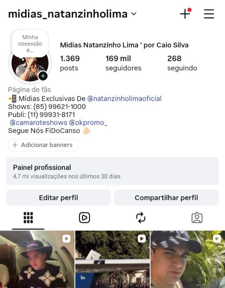 Perfil do Instagram de FC