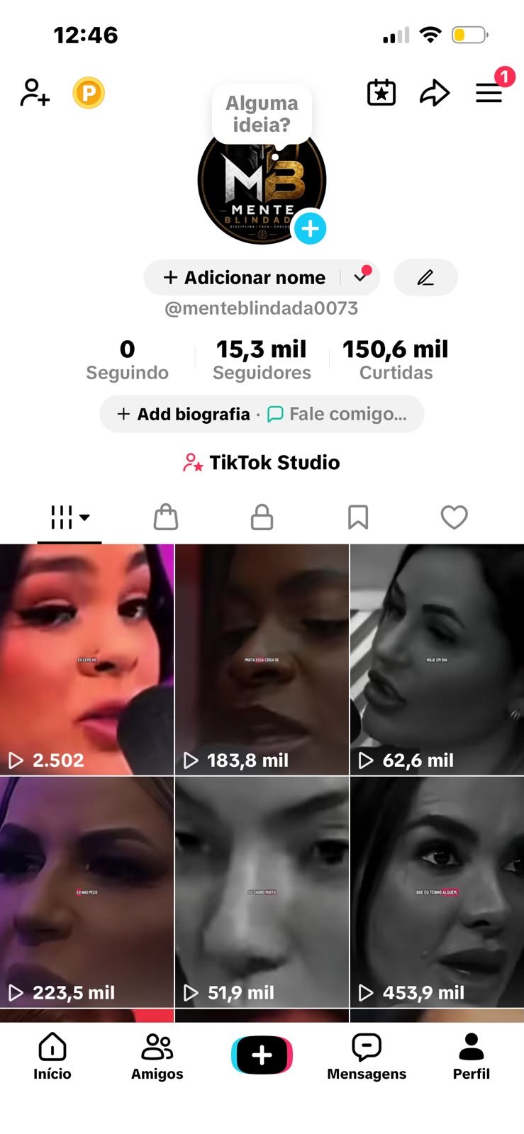 Tiktok de Motivação Feminina
